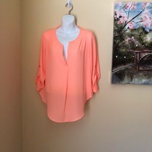 Nordstrom | Lush bright pastel orange top